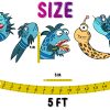 Pout-Pout Fish Hanging Decorations, Pout-Pout Fish Party Banner, Under the Sea Birthday Decor, Ocean Fish Birthday Party Decorations, Pout Pout Fish Baby Shower Banner