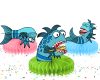 Pout-Pout Fish Honeycomb Centerpieces, Pout-Pout Fish Party Decorations, Under the Sea Table Centerpieces, Ocean Birthday Decor, Pout Pout Fish Baby Shower Decorations
