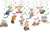 i Llama Llama Birthday Party Hanging Swirls, Llama Llama Decorations, Storybook Birthday Decor, Llama Hanging Ceiling Swirls, Classroom Party Decorations
