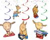 iii Llama Llama Birthday Party Hanging Swirls, Llama Llama Decorations, Storybook Birthday Decor, Llama Hanging Ceiling Swirls, Classroom Party Decorations