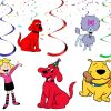 iii Clifford Party Decorations, Clifford Hanging Swirls, Big Red Dog Birthday Decor, Dog Birthday Party Supplies, Cartoon Puppy Ceiling Decorations
