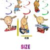 iiii Llama Llama Birthday Party Hanging Swirls, Llama Llama Decorations, Storybook Birthday Decor, Llama Hanging Ceiling Swirls, Classroom Party Decorations