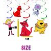 iiii Clifford Party Decorations, Clifford Hanging Swirls, Big Red Dog Birthday Decor, Dog Birthday Party Supplies, Cartoon Puppy Ceiling Decorations