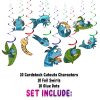 Pout-Pout Fish Hanging Swirls Decorations, Pout-Pout Fish Party Decorations, Under the Sea Hanging Swirls, Ocean Birthday Ceiling Decor, Fish Party Hanging Decorations