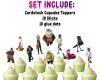 jj Bad Guys Cupcake Toppers, Bad Guys Birthday Party Decorations, Animal Heist Movie Cupcake Picks