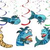 Pout-Pout Fish Hanging Swirls Decorations, Pout-Pout Fish Party Decorations, Under the Sea Hanging Swirls, Ocean Birthday Ceiling Decor, Fish Party Hanging Decorations
