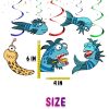 Pout-Pout Fish Hanging Swirls Decorations, Pout-Pout Fish Party Decorations, Under the Sea Hanging Swirls, Ocean Birthday Ceiling Decor, Fish Party Hanging Decorations