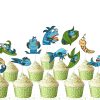 Pout-Pout Fish Cupcake Toppers, Pout-Pout Fish Birthday Decorations, Fish Cupcake Picks, Under the Sea Party Decorations, Ocean Birthday Cupcake Toppers