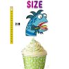 Pout-Pout Fish Cupcake Toppers, Pout-Pout Fish Birthday Decorations, Fish Cupcake Picks, Under the Sea Party Decorations, Ocean Birthday Cupcake Toppers