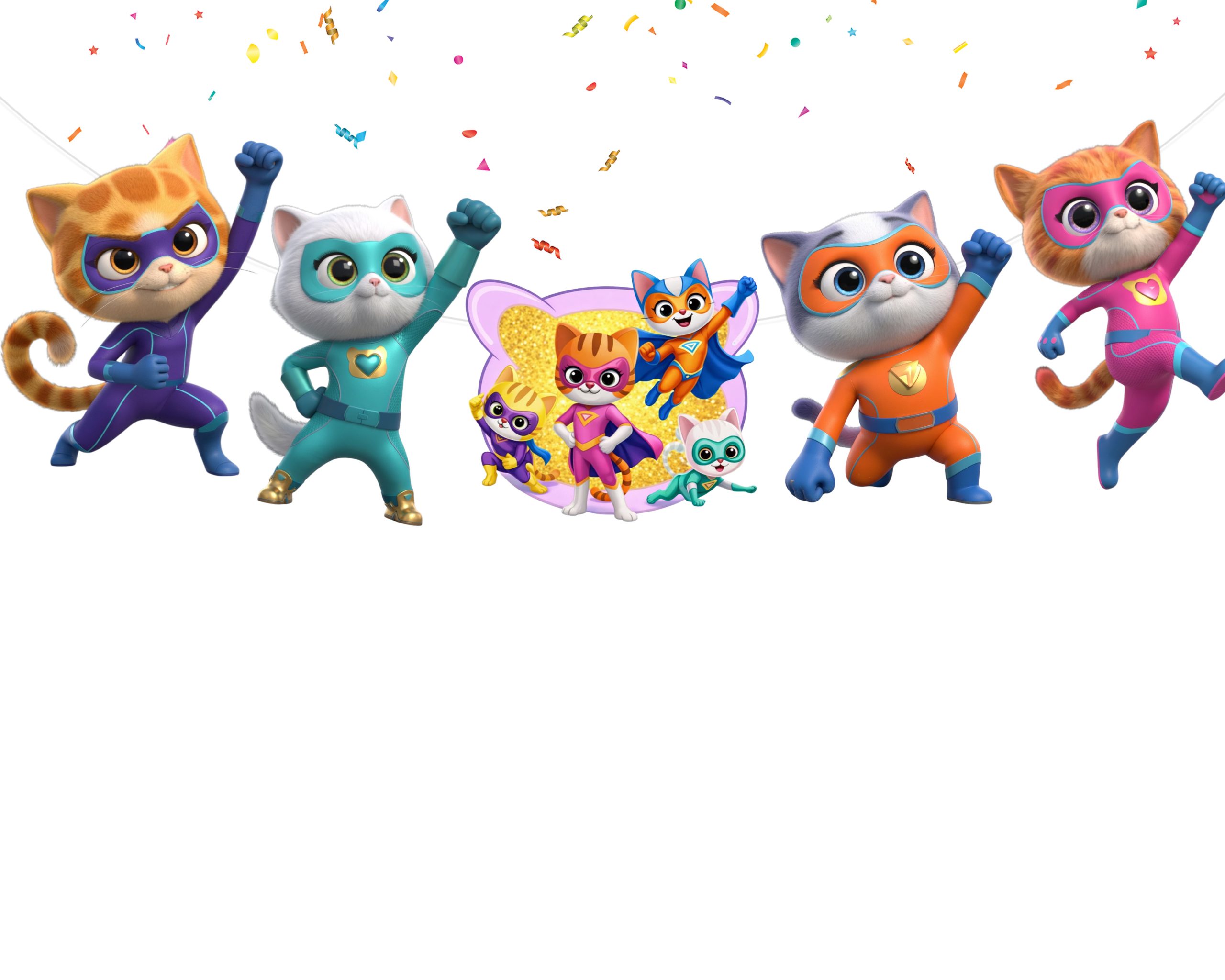 Super Kitties Birthday Banner, Super Kitties Party Banner, Super Kitties Happy Birthday Decoration, Super Kitties Garland, Kids Birthday Party Decor, Super Kitties Theme Party Supplies