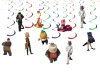 k Bad Guys Hanging Swirls Decorations, Bad Guys Party Decorations
