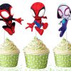 mm Spidey and His Amazing Friends Cupcake Toppers.