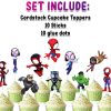 mmm Spidey and His Amazing Friends Cupcake Toppers.