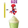 mmmm Spidey and His Amazing Friends Cupcake Toppers.