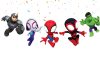 n Spidey and His Amazing Friends Banner, Superhero Birthday Banner.