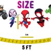 White,Brick,Wall,3d,Background Spidey and His Amazing Friends Banner, Superhero Birthday Banner.