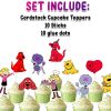 oo Clifford Cupcake Toppers, Big Red Dog Birthday Cupcake Picks, Puppy Party Decorations, Cartoon Dog Birthday Supplies, Clifford Party Decor