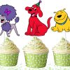 ooo Clifford Cupcake Toppers, Big Red Dog Birthday Cupcake Picks, Puppy Party Decorations, Cartoon Dog Birthday Supplies, Clifford Party Decor