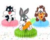 Looney Tunes Honeycomb Centerpieces, Looney Tunes Table Centerpieces, Cartoon Character Honeycomb Decorations, Looney Tunes Birthday Party Decor, Kids Party Table Decorations, Baby Shower Centerpieces