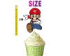 Super Mario Cupcake Toppers, Mario Birthday Cupcake Picks.