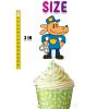 qqqq Dog Man Cupcake Toppers, Dog Man Birthday Cupcake Decorations.