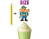qqqq Dog Man Cupcake Toppers, Dog Man Birthday Cupcake Decorations.