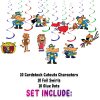 Dog Man Hanging Swirl Decorations, Dog Man Birthday Party Swirls, Comic Book Ceiling Decorations, Superhero Party Decor, Kids Birthday Hanging Decor