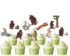 rrrrr Gruffalo Cupcake Toppers, Woodland Animal Cupcake Picks.