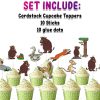 rrrrrr Gruffalo Cupcake Toppers, Woodland Animal Cupcake Picks.