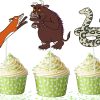 rrrrrrr Gruffalo Cupcake Toppers, Woodland Animal Cupcake Picks.