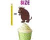rrrrrrrr Gruffalo Cupcake Toppers, Woodland Animal Cupcake Picks.