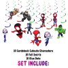 ss Spidey and His Amazing Friends Swirls, Superhero Hanging Swirls Decorations.