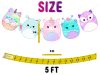White,Brick,Wall,3d,Background Squishmallow Banner, Squishmallow Birthday Banner, Kawaii Party Banner, Pastel Birthday Decorations, Cute Animal Garland, Rainbow Party Decor