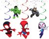 sss Spidey and His Amazing Friends Swirls, Superhero Hanging Swirls Decorations.