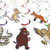 ttt Gruffalo Hanging Swirl Decorations, Woodland Party Ceiling Decorations.