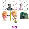 tttt Trash Truck Hanging Swirls Decorations, Trash Truck Birthday Hanging Decor, Garbage Truck Party Swirls, Trash Truck Ceiling Decorations, Truck Birthday Party Decor