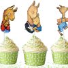 uuu Llama Llama Cupcake Toppers, Llama Llama Birthday Cupcake Toppers, Storybook Party Cupcake Picks, Llama Birthday Decorations, Reading Party Supplies, Book Theme Cupcake Toppers