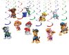 v Paw Patrol Hanging Swirls, Paw Patrol Birthday Decorations, Puppy Party Ceiling Decor, Paw Patrol Party Swirls, Dog Birthday Hanging Decorations
