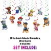 vv Paw Patrol Hanging Swirls, Paw Patrol Birthday Decorations, Puppy Party Ceiling Decor, Paw Patrol Party Swirls, Dog Birthday Hanging Decorations