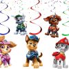 vvv Paw Patrol Hanging Swirls, Paw Patrol Birthday Decorations, Puppy Party Ceiling Decor, Paw Patrol Party Swirls, Dog Birthday Hanging Decorations