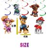 vvvv Paw Patrol Hanging Swirls, Paw Patrol Birthday Decorations, Puppy Party Ceiling Decor, Paw Patrol Party Swirls, Dog Birthday Hanging Decorations