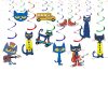 xxxxx Pete the Cat Hanging Swirls Decorations, Pete Cat Birthday Party Swirls, Cat Birthday Hanging Decor, Cool Cat Party Decorations, Classroom Party Supplies