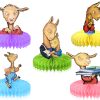 y Llama Llama Honeycomb Centerpieces, Llama Birthday Table Centerpieces, Llama Llama Party Decorations, Storybook Party Decor, Reading Party Centerpieces, Book Theme Birthday Decorations