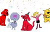 y Clifford Birthday Banner, Big Red Dog Happy Birthday Banner, Puppy Party Decorations, Cartoon Dog Party Banner, Clifford Party Supplies