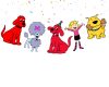y Clifford Birthday Banner, Big Red Dog Happy Birthday Banner, Puppy Party Decorations, Cartoon Dog Party Banner, Clifford Party Supplies