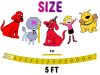 White,Brick,Wall,3d,Background Clifford Birthday Banner, Big Red Dog Happy Birthday Banner, Puppy Party Decorations, Cartoon Dog Party Banner, Clifford Party Supplies