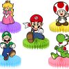 yyyyy Super Mario Honeycomb Centerpieces, Mario Party Table Decorations.
