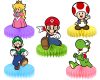 yyyyy Super Mario Honeycomb Centerpieces, Mario Party Table Decorations.