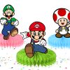 yyyyyy Super Mario Honeycomb Centerpieces, Mario Party Table Decorations.