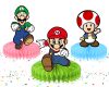 yyyyyy Super Mario Honeycomb Centerpieces, Mario Party Table Decorations.